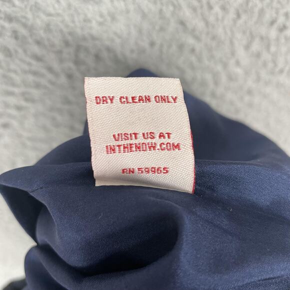 In The Now Skirt Womens 2 Gray Blue Wool Blend Pencil Pipe Trim Career Lined - Picture 7 of 9